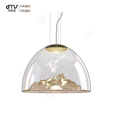 玻璃山水吊灯